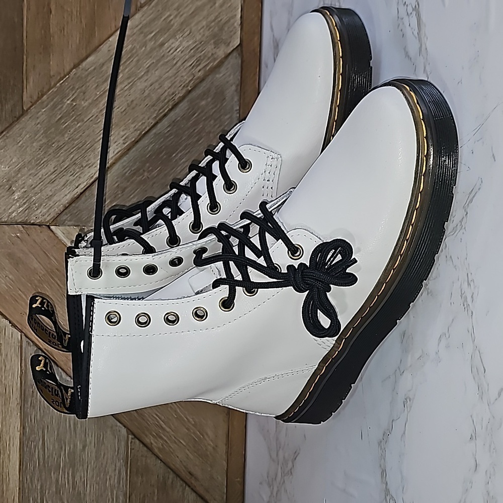 Dr. Martens White Boots